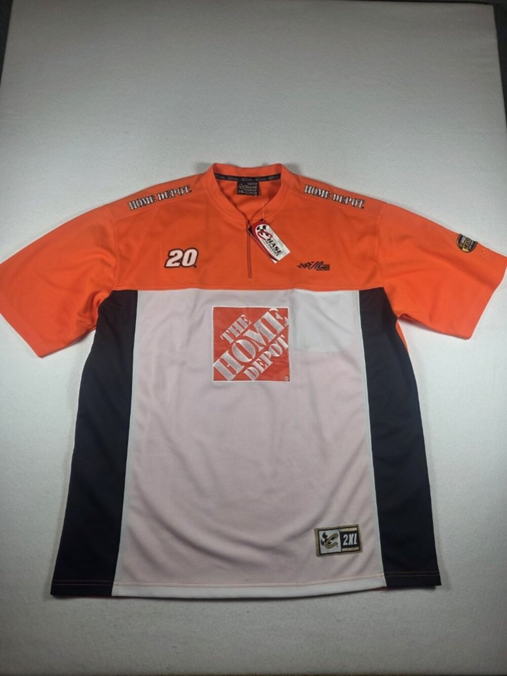Tony Stewart Shirt Mens 2XL Black NASCAR Racing Home Depot 20 Chase Joe Gibbs
